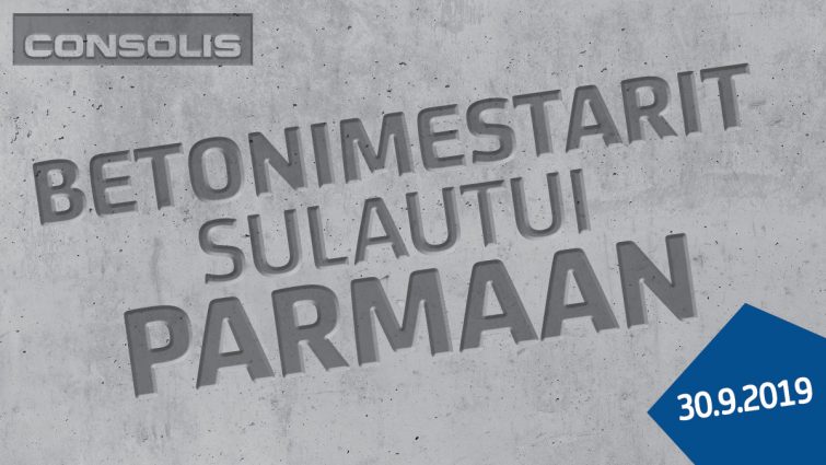 Consolis Suomessa: Betonimestarit sulautui Parmaan – uusi organisaatio astui voimaan Consolis Suomessa: Betonimestarit sulautui Parmaan – uusi organisaatio astui voimaan
